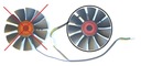 Ventilátor ASUS STRIX GTX1050 GTX750 RX460 GTX1060