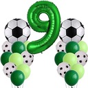 sada balónov futbalové lopty 9. narodeniny