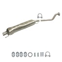 stredový tlmič výfuku Opel Astra G 1.6/1.8/2.0 16V 1998-