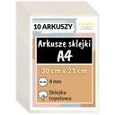 Preglejka preglejky s laserovým gravírovaním dekorácií 4 mm A4 x 10 Poplar