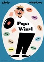 PAPA VINYL PLAGÁT DO OBÝVAČKEJ STENY RETRO HUDBA