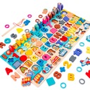 DREVENÉ PUZZLE MONTESSORI BLOCKS PUZZZ