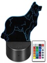 3D LED LAMPA PSA BORDER COLLIE BC ŽIAKA USB DIAĽK
