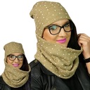 POLISH Beanie ČIAPKA + SUKŇA Zimný tunelový set