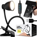 FLEXIBILNÁ LED STOLNÁ LAMPA NA ČÍTANIE STOLOVÉHO SPÁLŇA CLIP diaľkové ovládanie