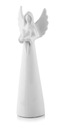 Figúrka, porcelánový anjel, dekorácia V=45cm