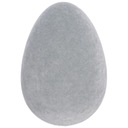 Vajíčko semišové, 20 cm šedé