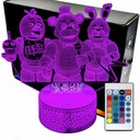 FNAF Five Nights At Freddy's 3D LAMP LED nočná lampa