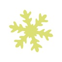 Remeselný punč 7,5 cm snehová vločka