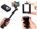 DRŽIAK FOTOGRAFIE NA MONOPOD NA SELFIE TYČ + DIAĽK
