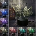 3D NOČNÁ LAMPA STAR WARS YODA a VADER PILOT