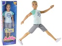 Detské tričko pre bábiku Blond vlasy s modrými očami