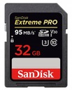SANDISK 32 GB SD SDHC EXTREME PRO CL10 UHS-3 95 MB/s