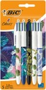 BIC 4COLORS DEKOR BOTANICKÝ GUĽOVÝ BOD 4V1 5 KS