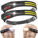 ČELOVÁ LAMPA 2x COB XPE SENZOR STRONG