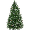 UMELÝ DIAMANTOVÝ BOROVIČKOVÝ VIANOČNÝ STROMČEK 150 cm PREMIUM