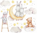 NÁLEPY NA STENU BEARS CLOUDS 50x100cm MC3