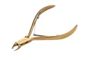 Kliešte na nechtovú kožičku 3 mm s dvojitou pružinou Professional Sharp Gold Aba Group 1121