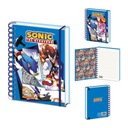SONIC THE HEDGEHOG SPIRAL NOTEBOOK VOLIČKA NOTEBOOK NOTEBOOK