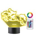 Darček na gravírovanie 3D LED nočnej lampy pri jazde na koni