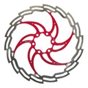 Brzdový kotúč XLC BR-X02 180 mm červený a strieborný