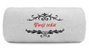 Svadobný suvenír personalizovaný uterák 70x140