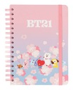 Zápisník A5 BTS BT21 Cherry Blossom 90 hárkov Darček pre dieťa