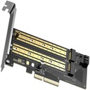 Adaptér PCIe 3.0 x4 na SSD M.2 NVMe M-Key + B-Key pre počítač UGREEN CM302