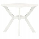 VidaXL Bistro Stôl Biely 70x70x72 cm Plast
