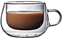 MD priehľadná sklenená rukoväť s dvojitým dnom 150 ml