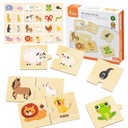 Drevené puzzle zvieratká VIGA