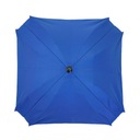 Univerzálny štvorcový dáždnik do kočíka, chrpa modrý UV