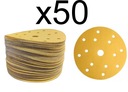 Brúsne kotúče so suchým zipsom s 15 otvormi 150 mm P240