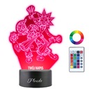 3D LED nočná lampa Fnaf Sun & Moon gravírovaný darček