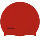 Silikónová plavecká čiapka Crowell Mono Breeze, farba 9, červená