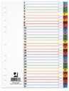 Kartónové oddeľovače A4 1-31 31 kariet lam index mix