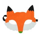 Karnevalový kostým z plsti masky líšky líšky