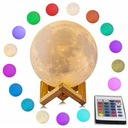 3D Moon NOČNÁ LAMPA 48cm MOONLIGHT RGB + diaľkové ovládanie