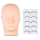 Tréningová hlavica na mihalnice + mihalnice 5 párov Fancy Lashes