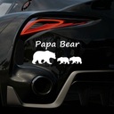 Medvedík Papa v bielom štýle a 2 medvedíky