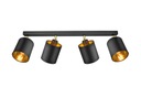 Lampa Plafond Luster Pohyblivé tienidlá Black Gold