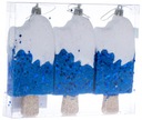 Zmrzlinové guličky na paličke, modrá, 3 kusy, 13 cm