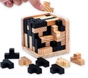 KREATÍVNE PUZZLE KOCKY DREVENÉ 3D HÁDANKA