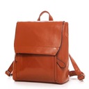 Dámsky hnedý elegantný camel batoh, hnedá eko koža, klasický mestský