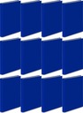 VIAZAČ ÚZKY A4 25mm 2 KRÚŽKY VauPe MODRÝ x12
