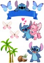 LILO AND STICH Tortová oblátka + NAME Potlač cukru