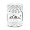 Kábel šnúry La Corda Cordton 5 mm / valček 100 m / 100 bielych valčekov