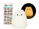 Roztomilá lampa s nálepkami s mačiatkom Pusheen