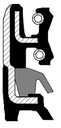 Corteco 49403264 tesniaci krúžok hriadeľa,