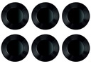 HARENA BLACK dezertné taniere 6 x 19 cm LUMINARC